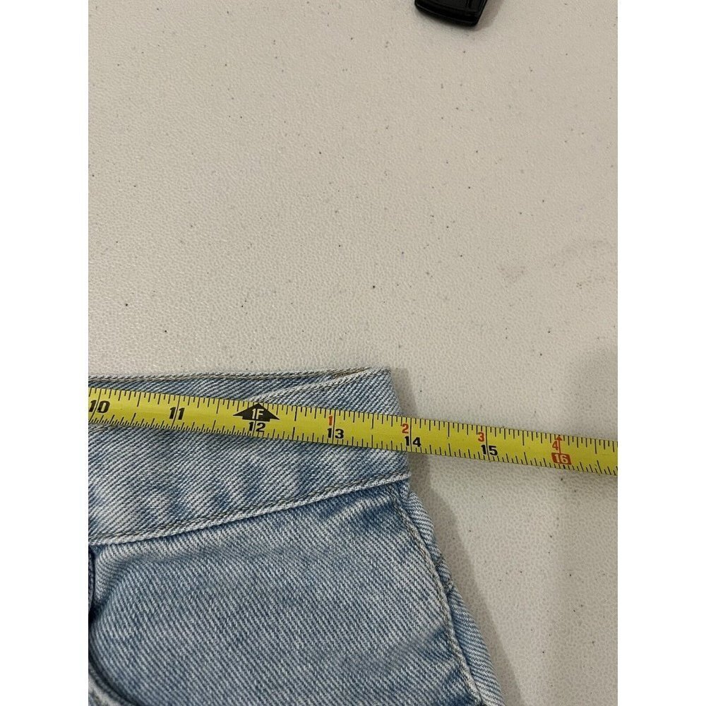 Halston Vintage High Waist Mom Denim Shorts Light Wash Size 6 - Picture 12 of 14